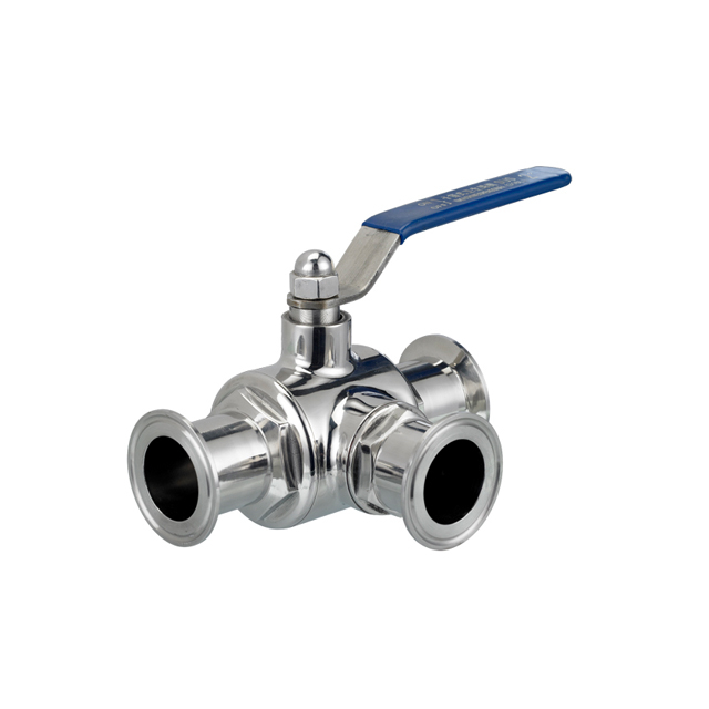 Clamp Three-way ball valve