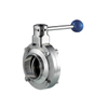 Manual Welded Butterfly Valve with Plastic Pulling Handle 
