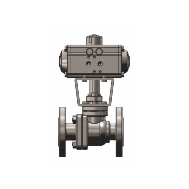 Two Piece Flanged Fluorine Lined Ball Valve
