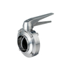 Manual Welded Butterfly Valve with Stainless Steel Handle