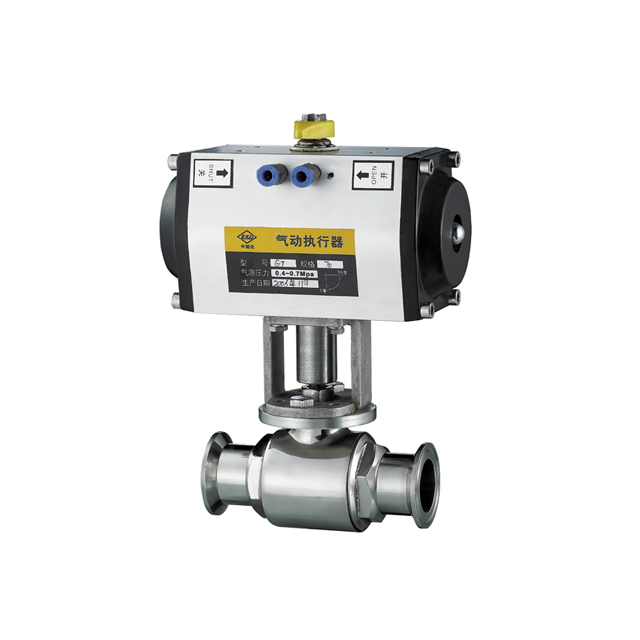 Pneumatic Straight Ball Valve