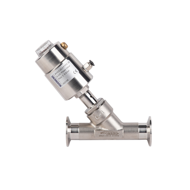 Pneumatic Clamp Angle Seat Valve(stainless steel actuator)