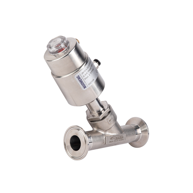 Pneumatic Clamp Angle Seat Valve(stainless steel actuator)
