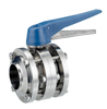 Maunal Three-piece Welded Butterfly Valve with Plastic Pulling Handle