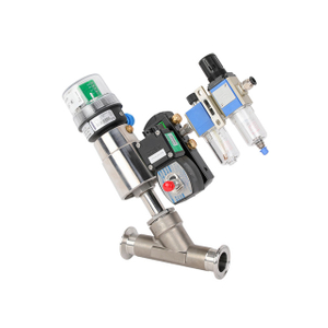  Stainless steel pneumatic angle seat valve with explosion-proof returner