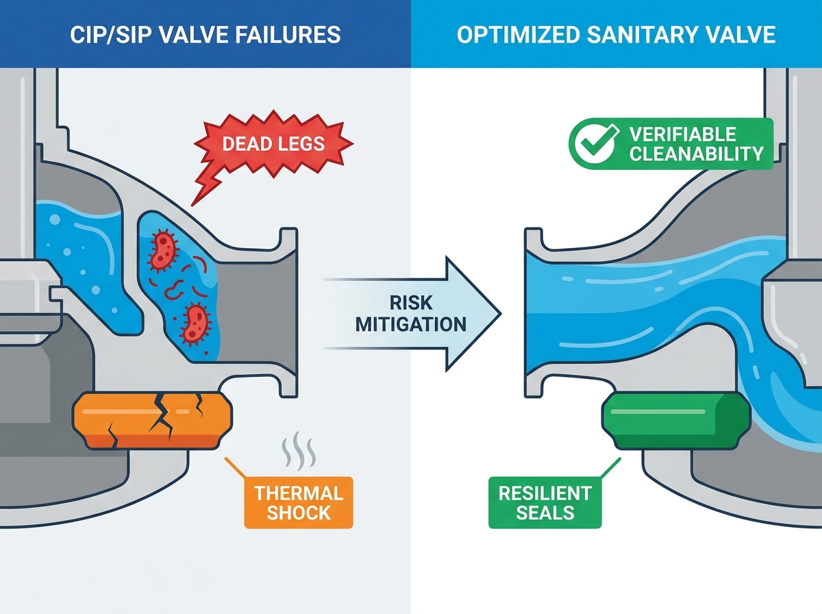 CIP SIP fluid handling system